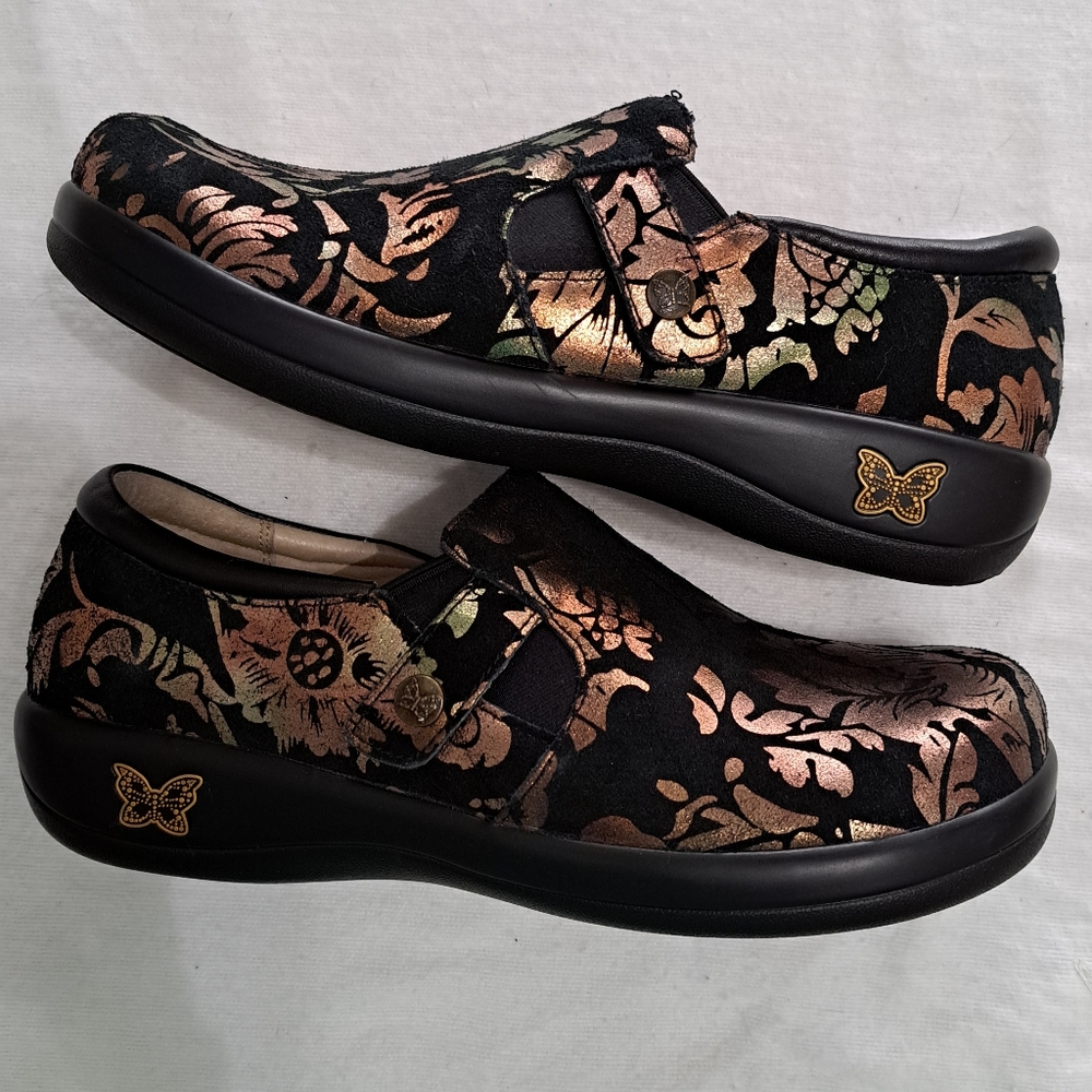 Alegria Kari Metallic Clogs Sz 39